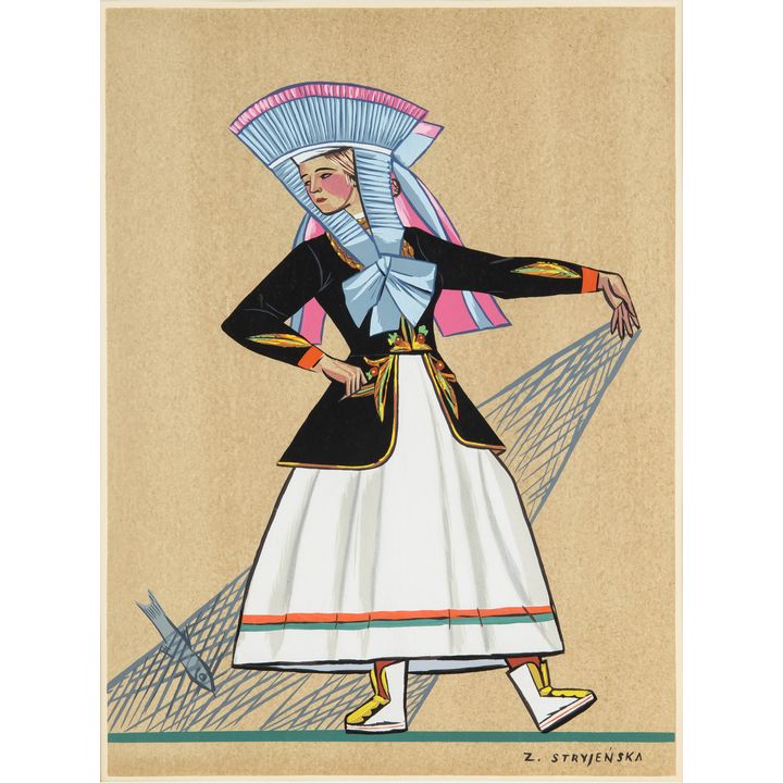 Zofia Stryjeńska | Kobieta w stroju kaszubskim, 1939 r.
