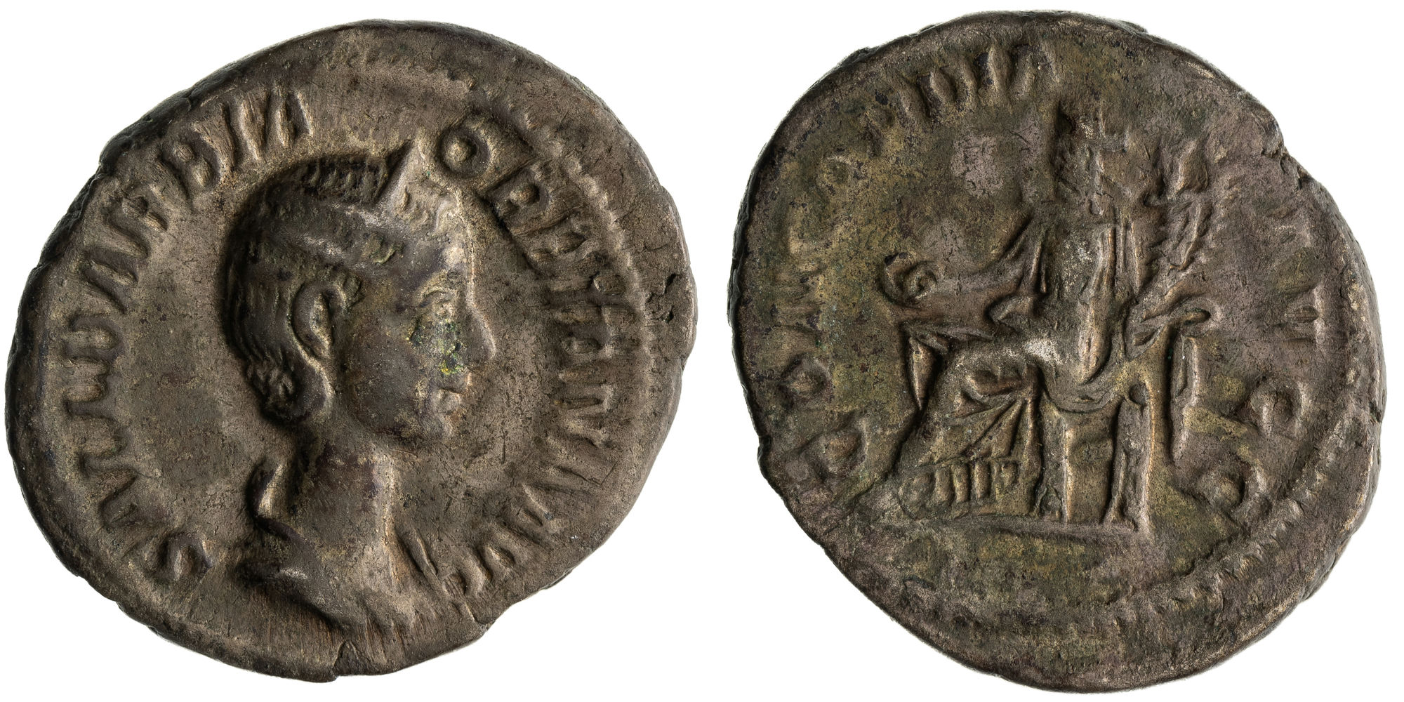 Orbiana, Denarius, 222 - 235 AD, F - gF