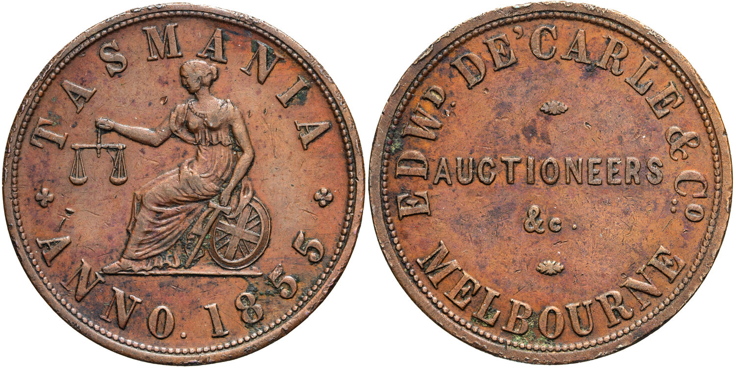 A.65 De Carle, Edwd & Co, Penny, 1855, Avf