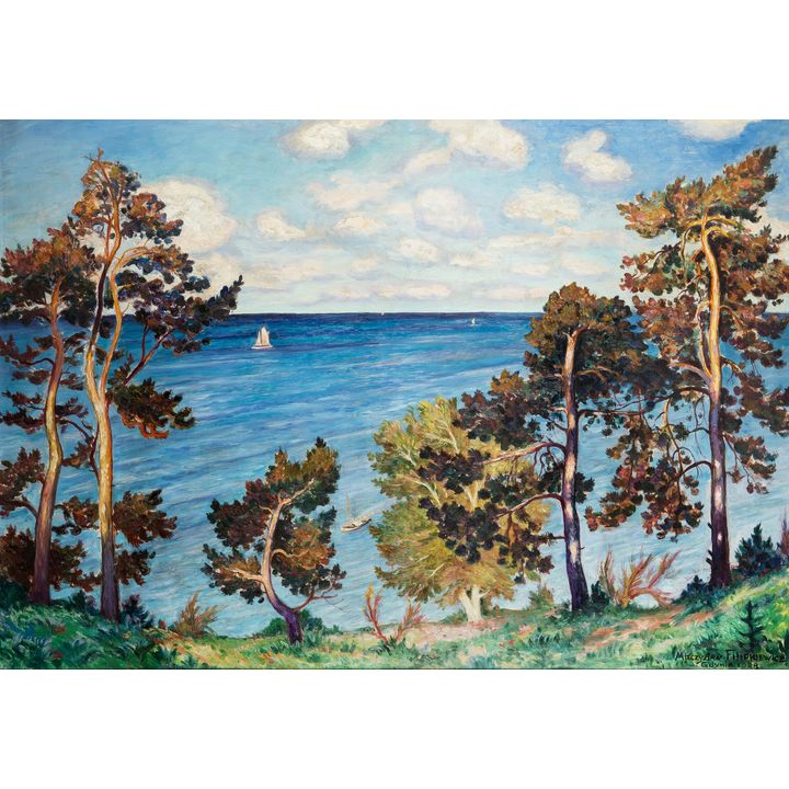 Mieczysław Filipkiewicz | Widok na Kamienną Górę w Gdyni, 1928 r.