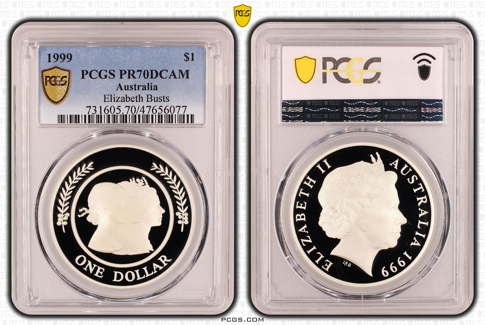 Elizabeth II, Elizabeth Busts, One Dollar, 1999, PCGS PR70DCAM