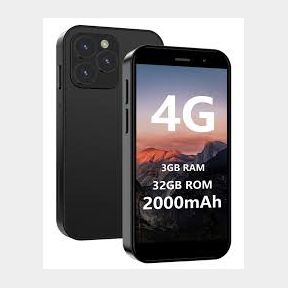 BezosMax 15 Mini 4G Unlocked Mini Smartphone - Black -Bar 9902179708583- 51745/26114