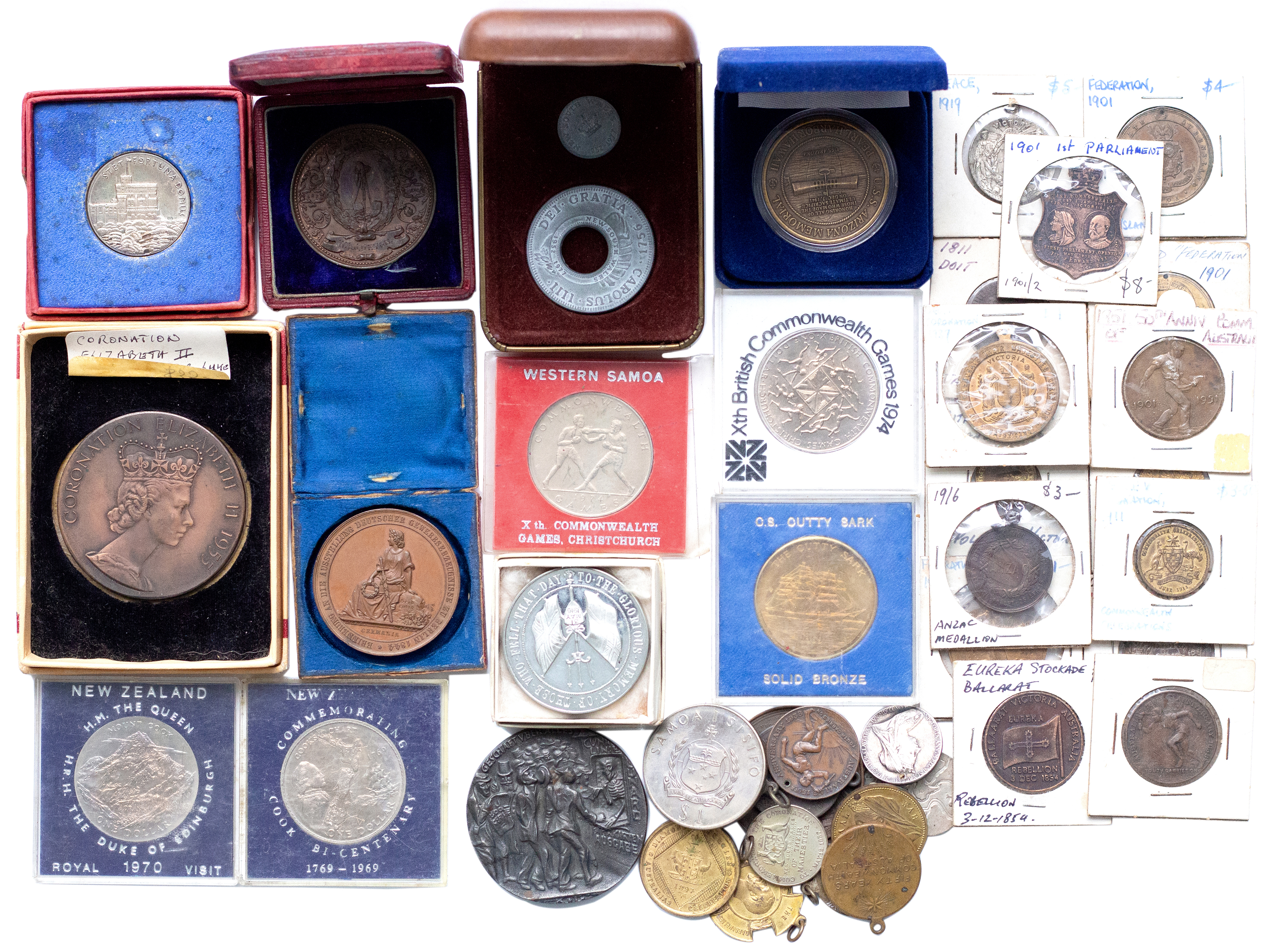 World, Medals, 1844 - 1990, VF - CHU