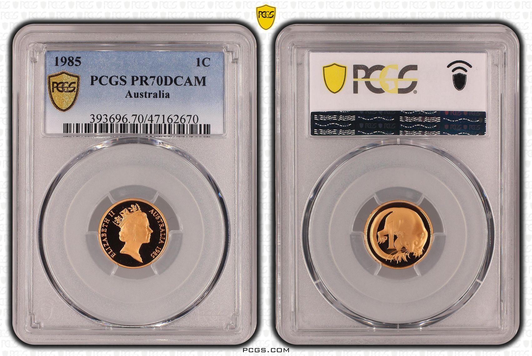 Elizabeth II, One Cent, 1985, PCGS PR70DCAM