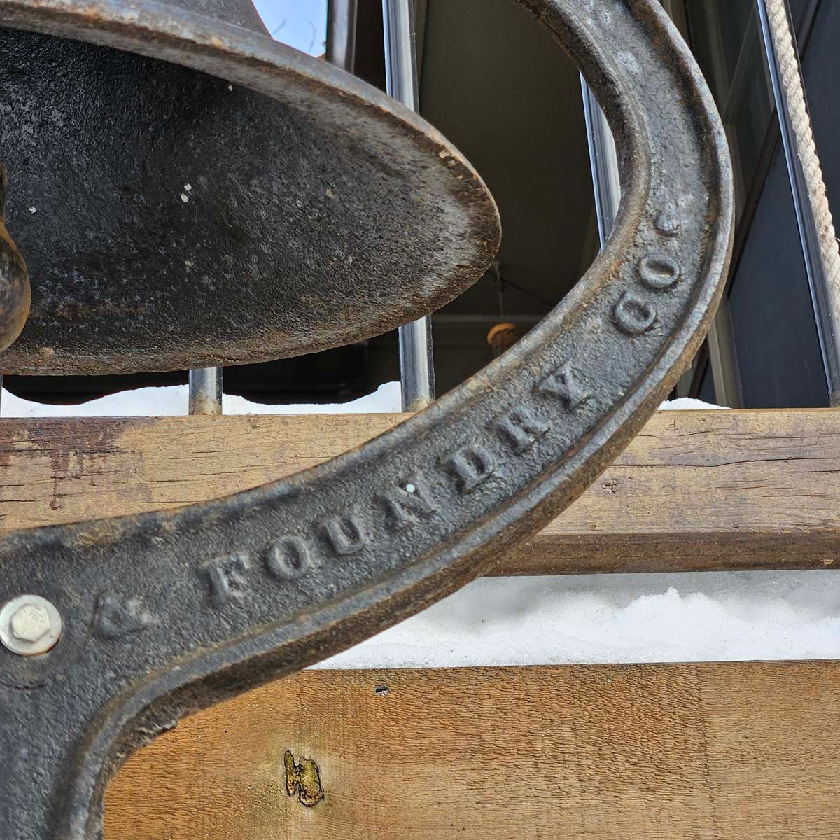 Large Cast Iron Bell & Yoke American Bell & Foundry No. 12