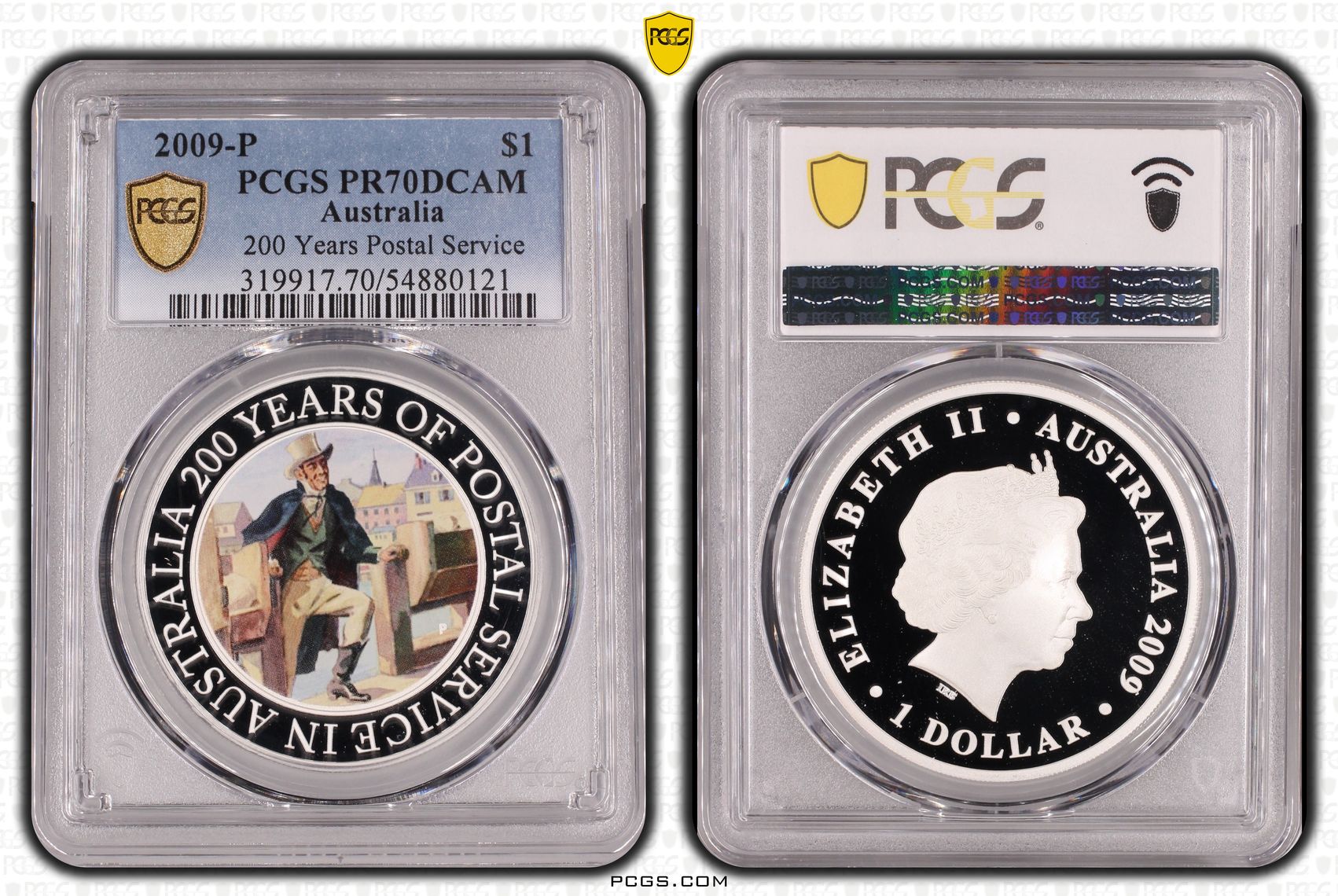 200 Years Postal Service, POP 3/0, One Dollar, 2009-P, PCGS PR70DCAM
