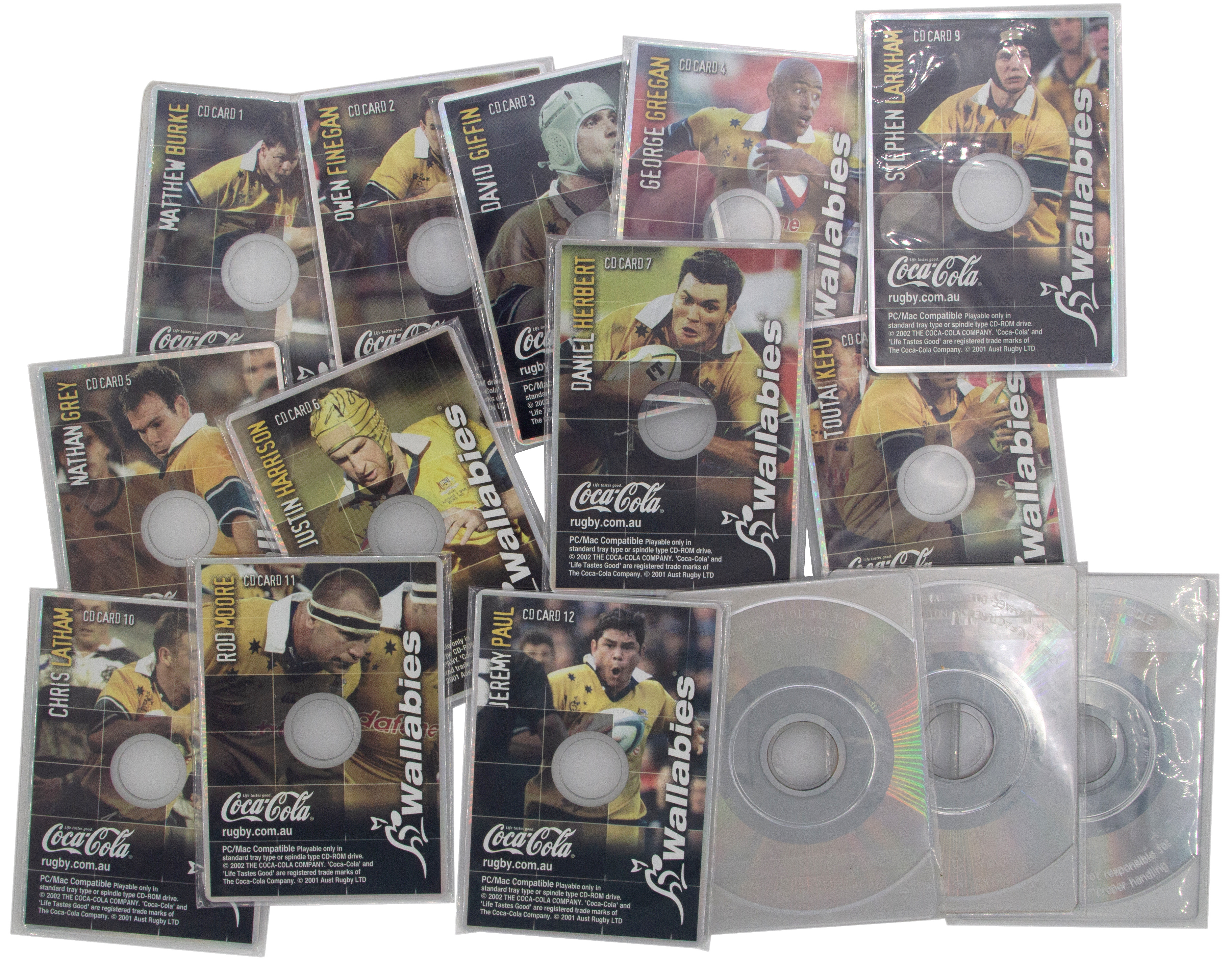 2002 Wallabies CD Cards