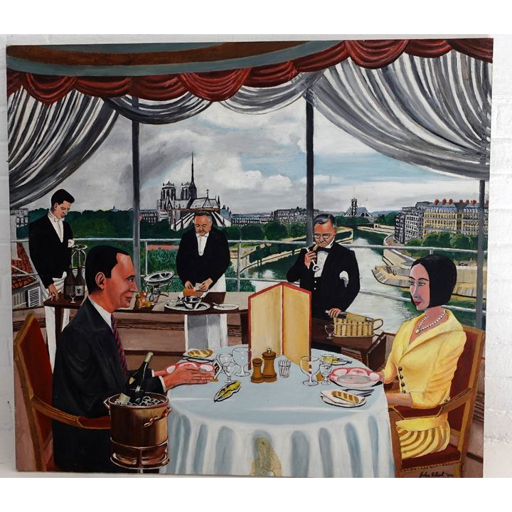 JOHN ELLIOT - OIL ON CANVAS