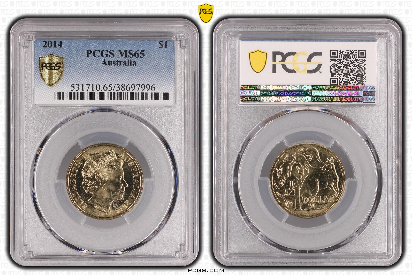242 · One Dollar, 2014, PCGS MS65