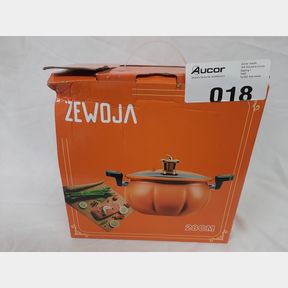 MULTIFUNCTIONAL PUMPKIN SHAPE CAST IRON NON-STICK POT PRESSURE COOKER - ORANGE