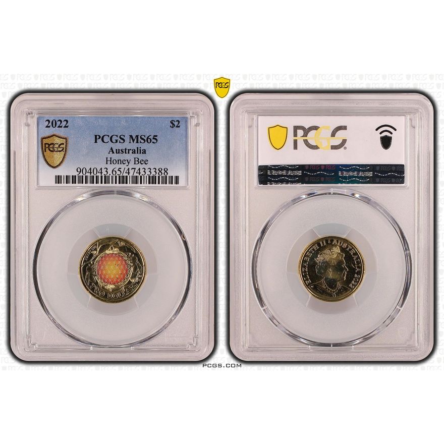 Honey Bee, Two Dollar, 2022, PCGS MS 65