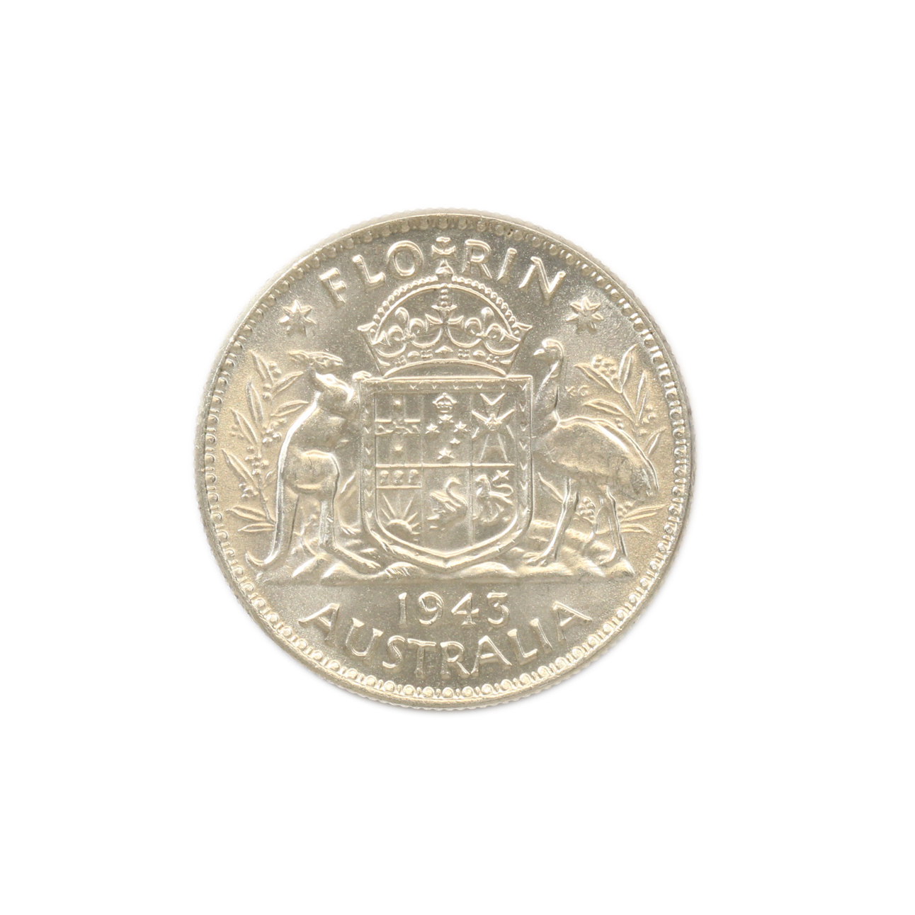 1096. · George VI, Florin, 1943, UNC