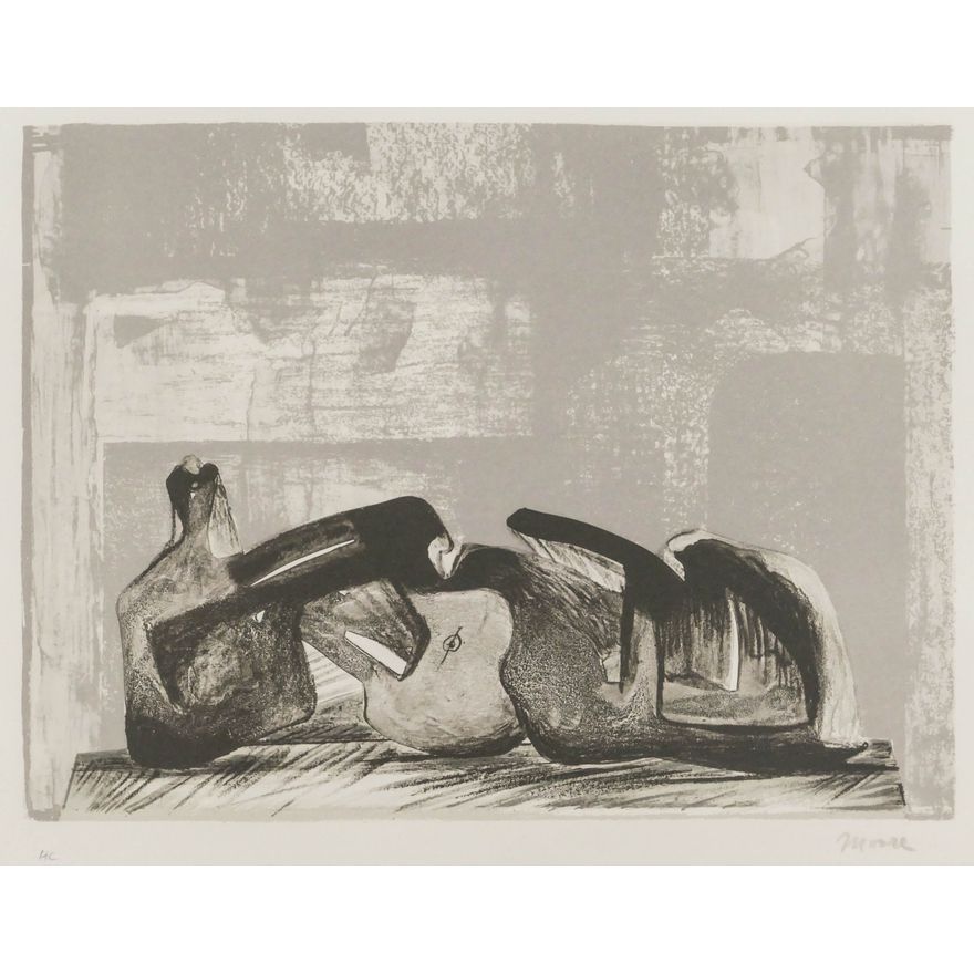 Henry Moore ''Reclining Figure Interior Setting I''
