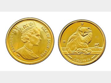 ELIZABETH II 1995 ISLE OF MAN GOLD CROWN