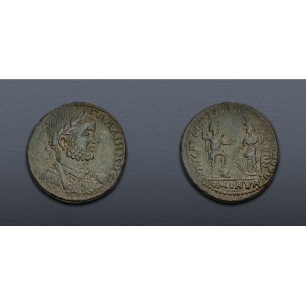 Homonia LYDIA, Bagis. Gallienus. AD 253-268. Æ (36mm, 31.66 g, 6h). Homonoia ...