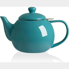 SWEEJAR PORCELAIN TEAPOT WITH REMOVABLE STAINLESS STEEL INFUSER,MICROWAVE & DISHWASHER SAFE TEA POTS FOR LOOSE TEA,TEA INFUSER POT