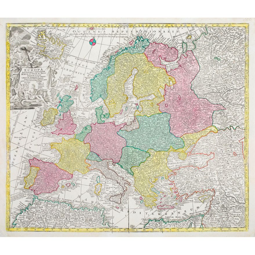 Matthäus Seutter | Europa Religionis Christianae Morum et Pacis…