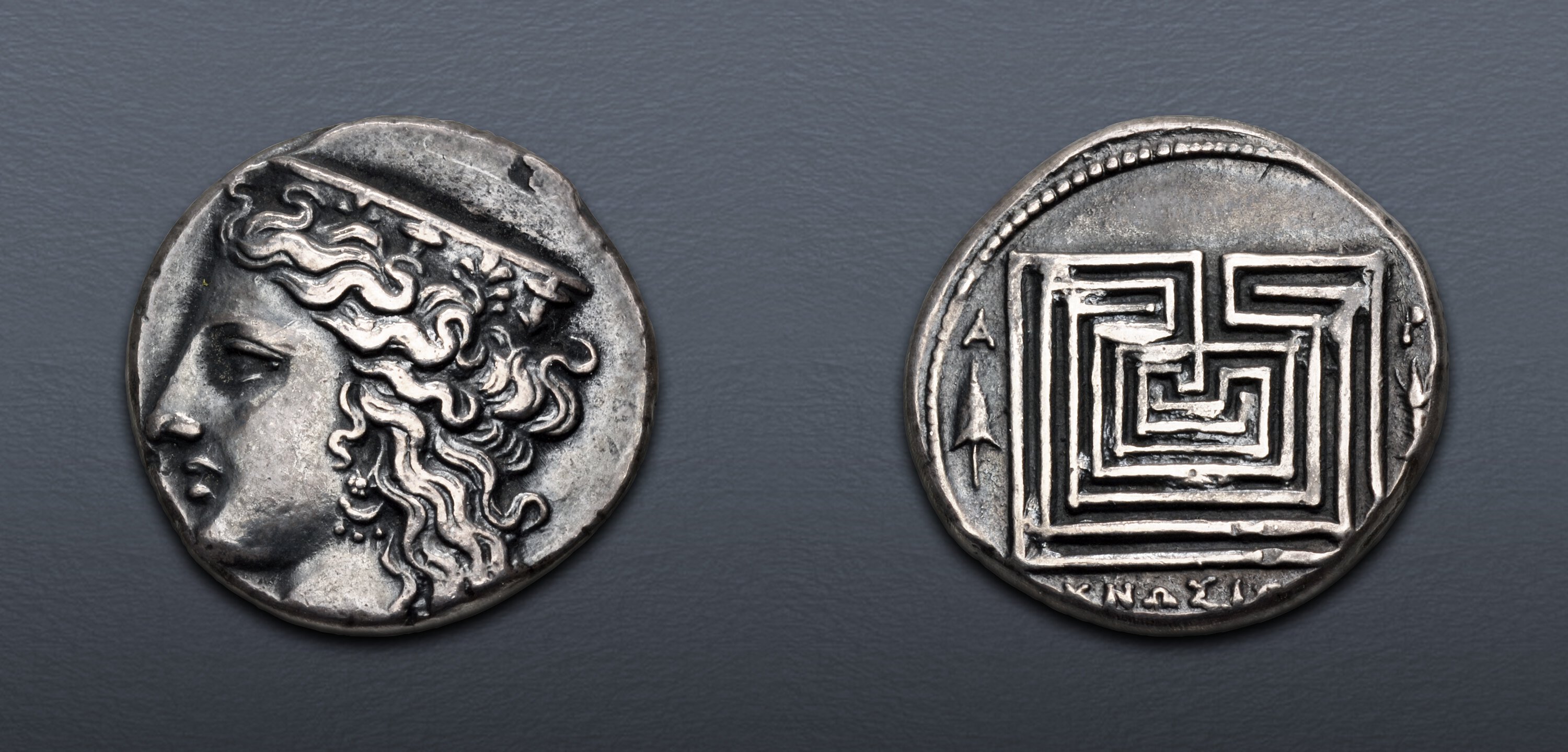 ELECTROTYPES, CRETE. Knossos. Circa 300-270 BC. Electrotype “AR ...