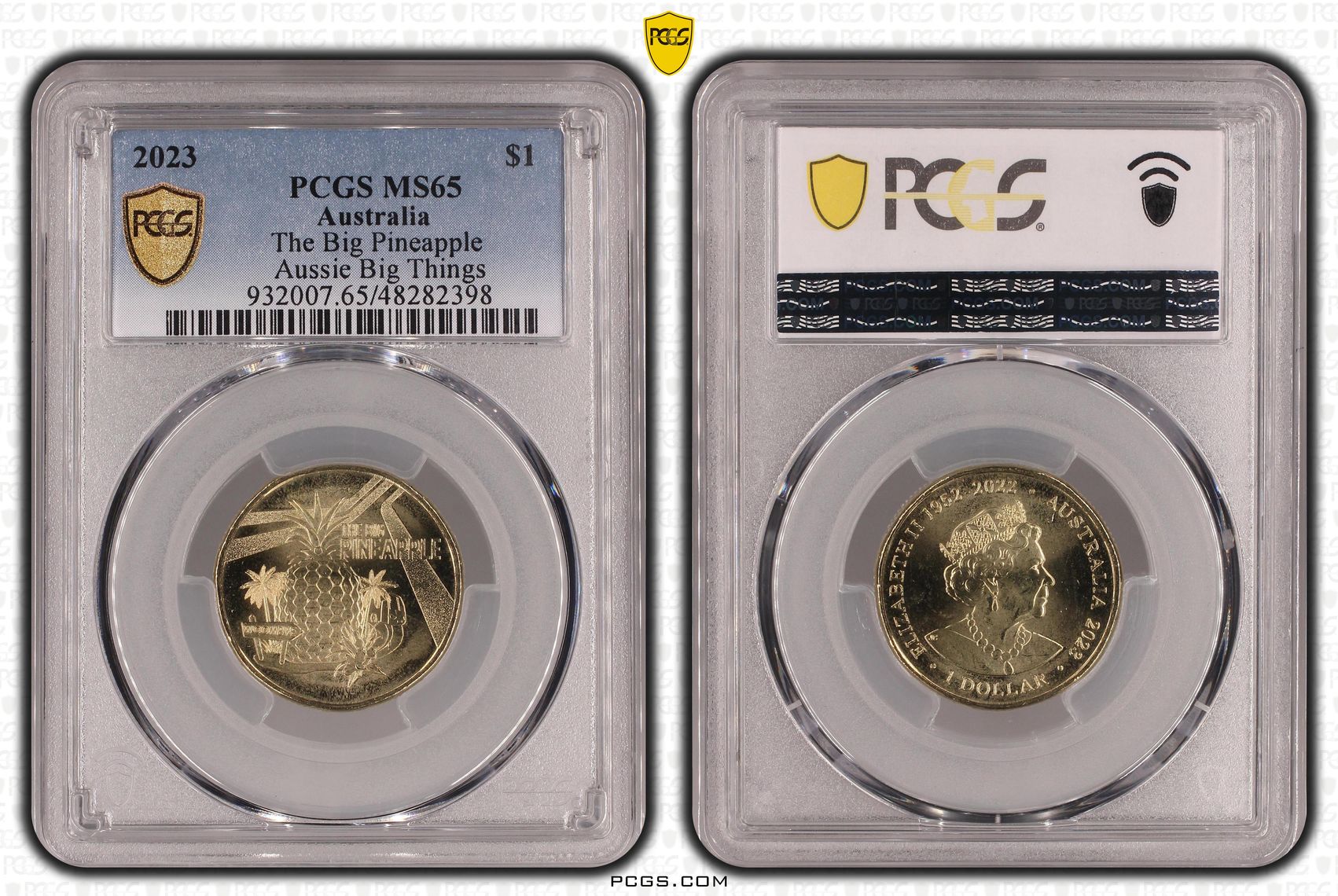 Elizabeth II, The Big Pineapple Aussie Big Things , One Dollar, 2023, PCGS MS65