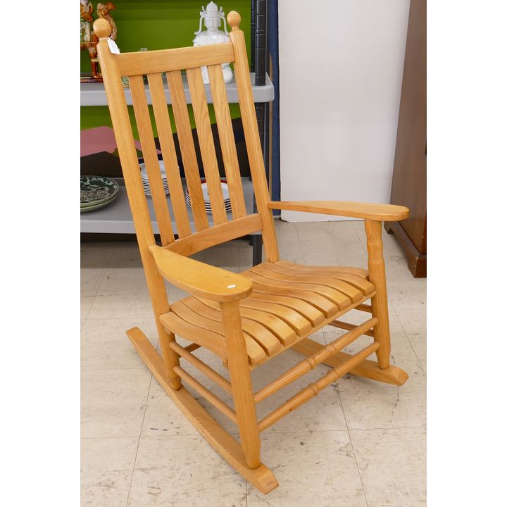 Carolina Oak Porch Rocking Chair- 45x28''
