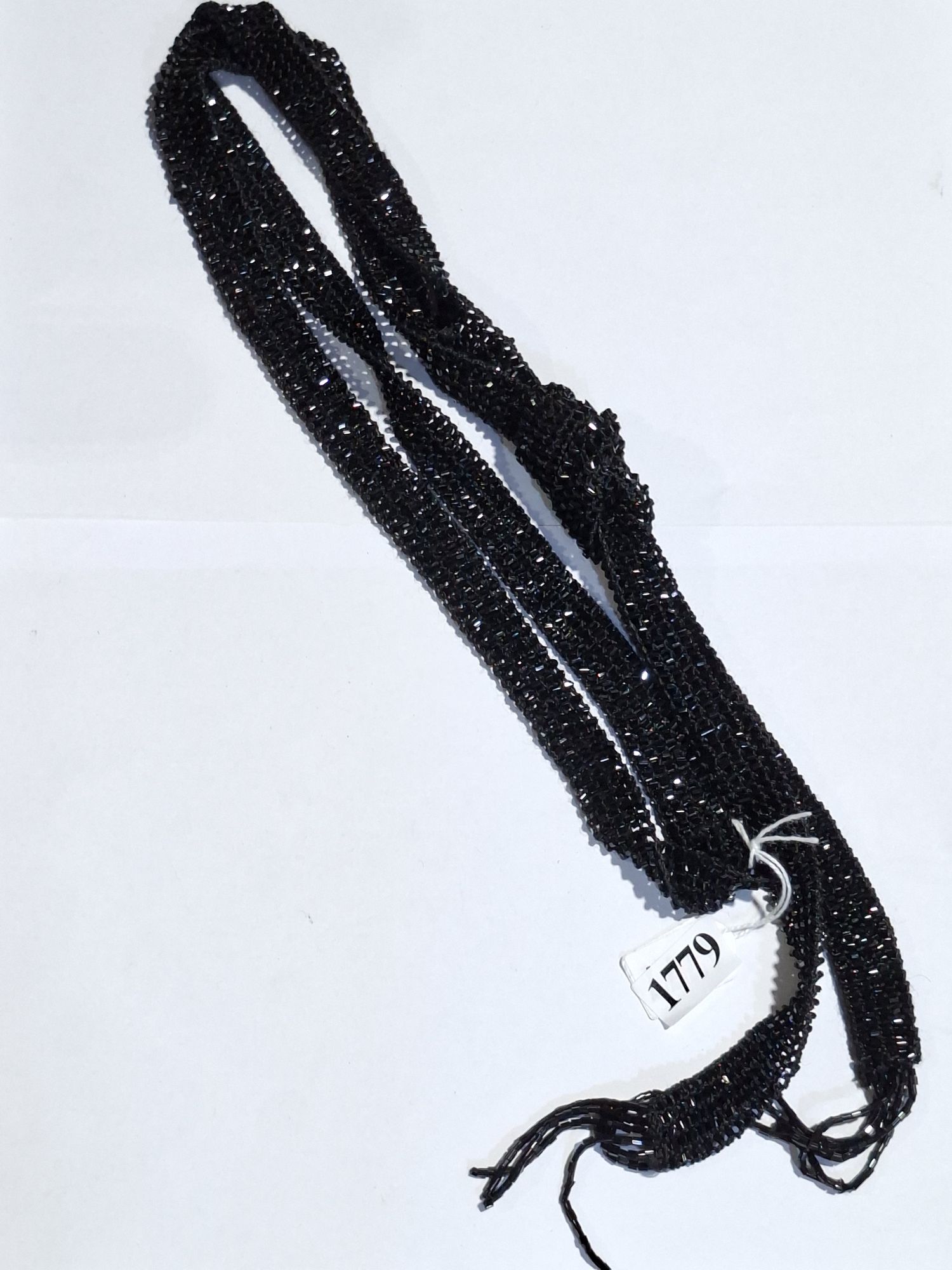 ROARING 20'S BLACK BEADED NECKLACE