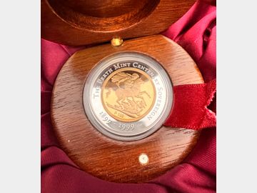 1999 AUSTRALIA PERTH MINT PROOF GOLD CENENARY SOVEREIGN