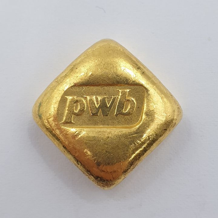 PWB 1oz Gold Cast Ingot - .9999 Gold
