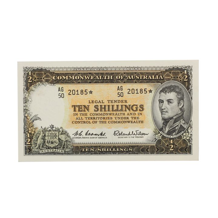 Coombs/Wilson, Ten Shillings, 1961, UNC