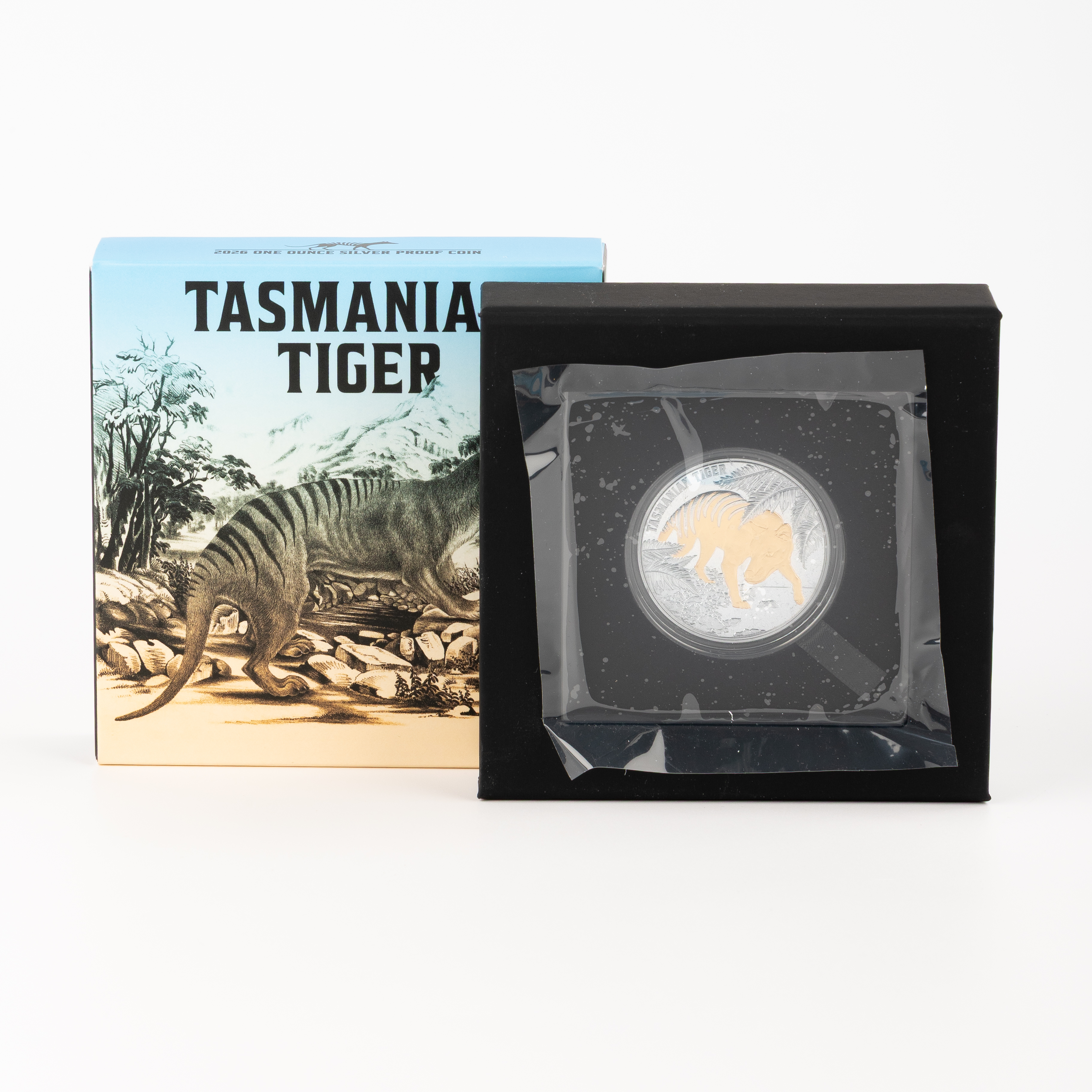 Niue, Tasmanian Tiger Silver Proof Coin, One Dollar, 2026