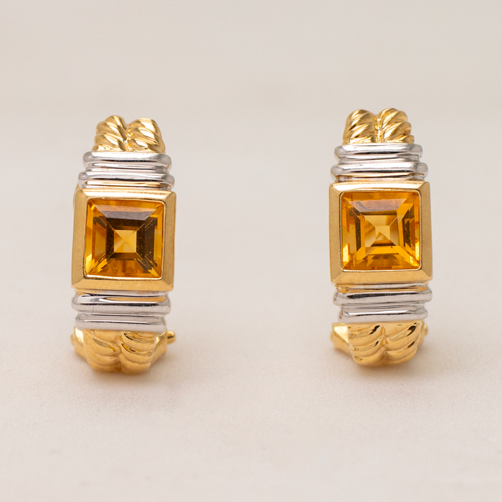 ARETES CON CITRINAS
