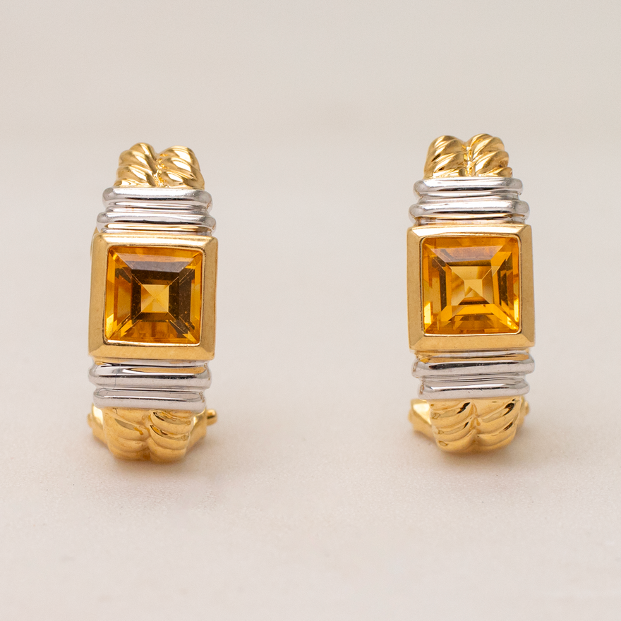 ARETES CON CITRINAS