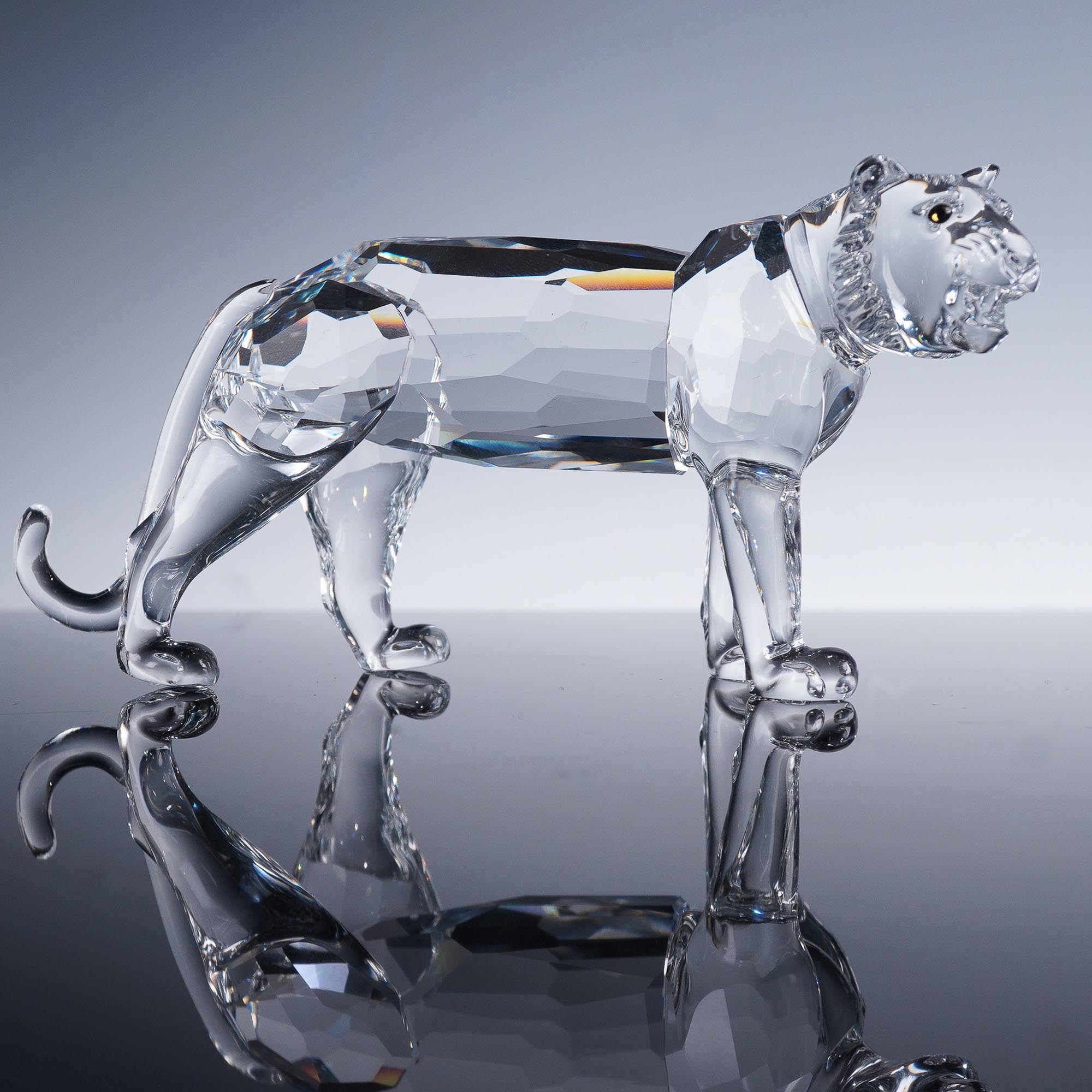 Swarovski Crystal Figurine, Tiger 220470 with Box | Lion and Unicorn