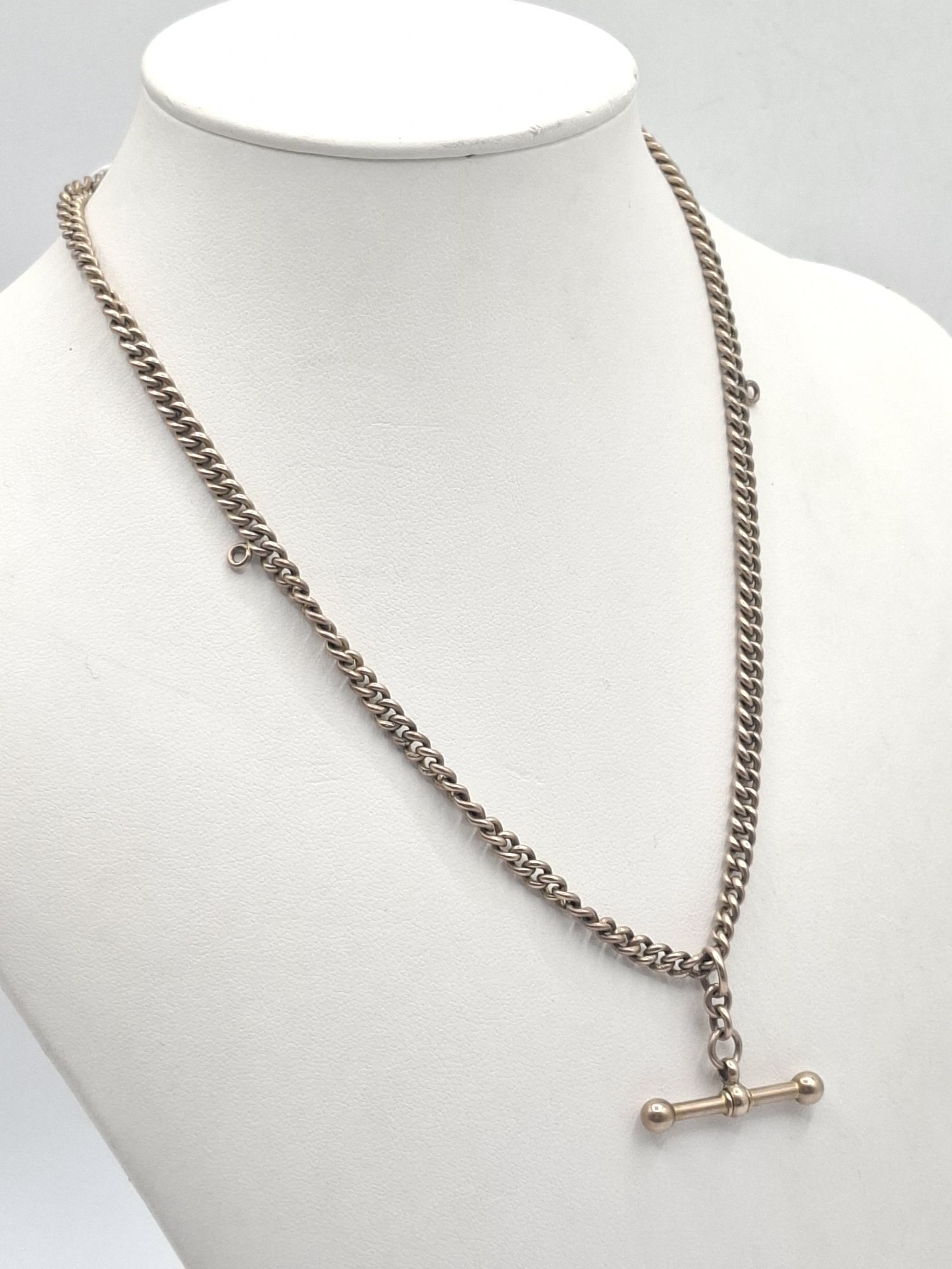 294 · VICTORIAN 9CT FOB CHAIN
