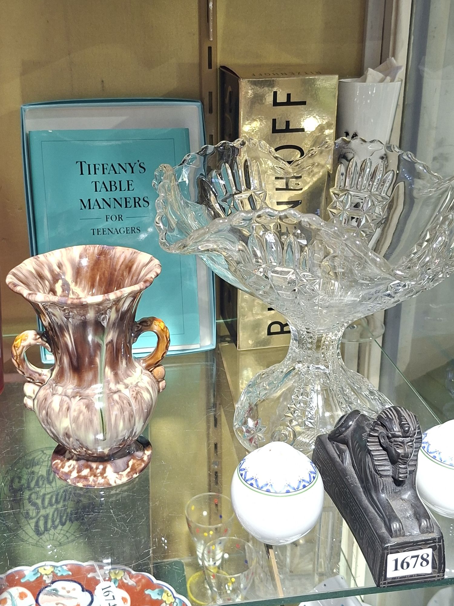 Crystal Tazza And Ceramics