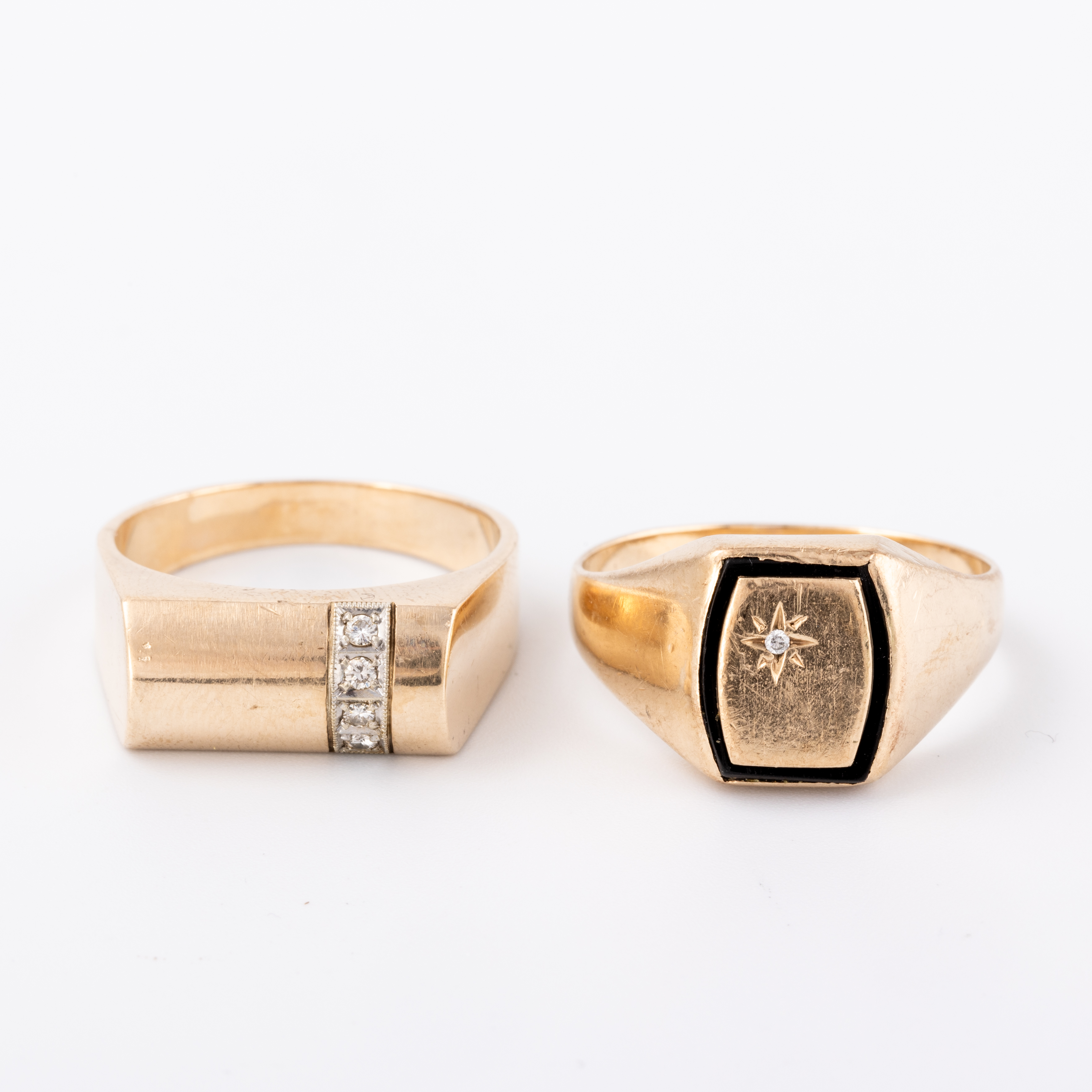 Two Gents Rings 9ct Gold