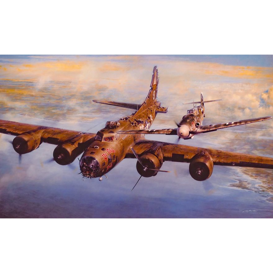 John Shaw 'A Higher Call' S/N War Plane Print- loose 22x32''