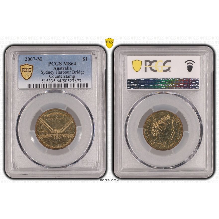 Sydney Harbour Bridge, One Dollar, 2007-M, PCGS MS64
