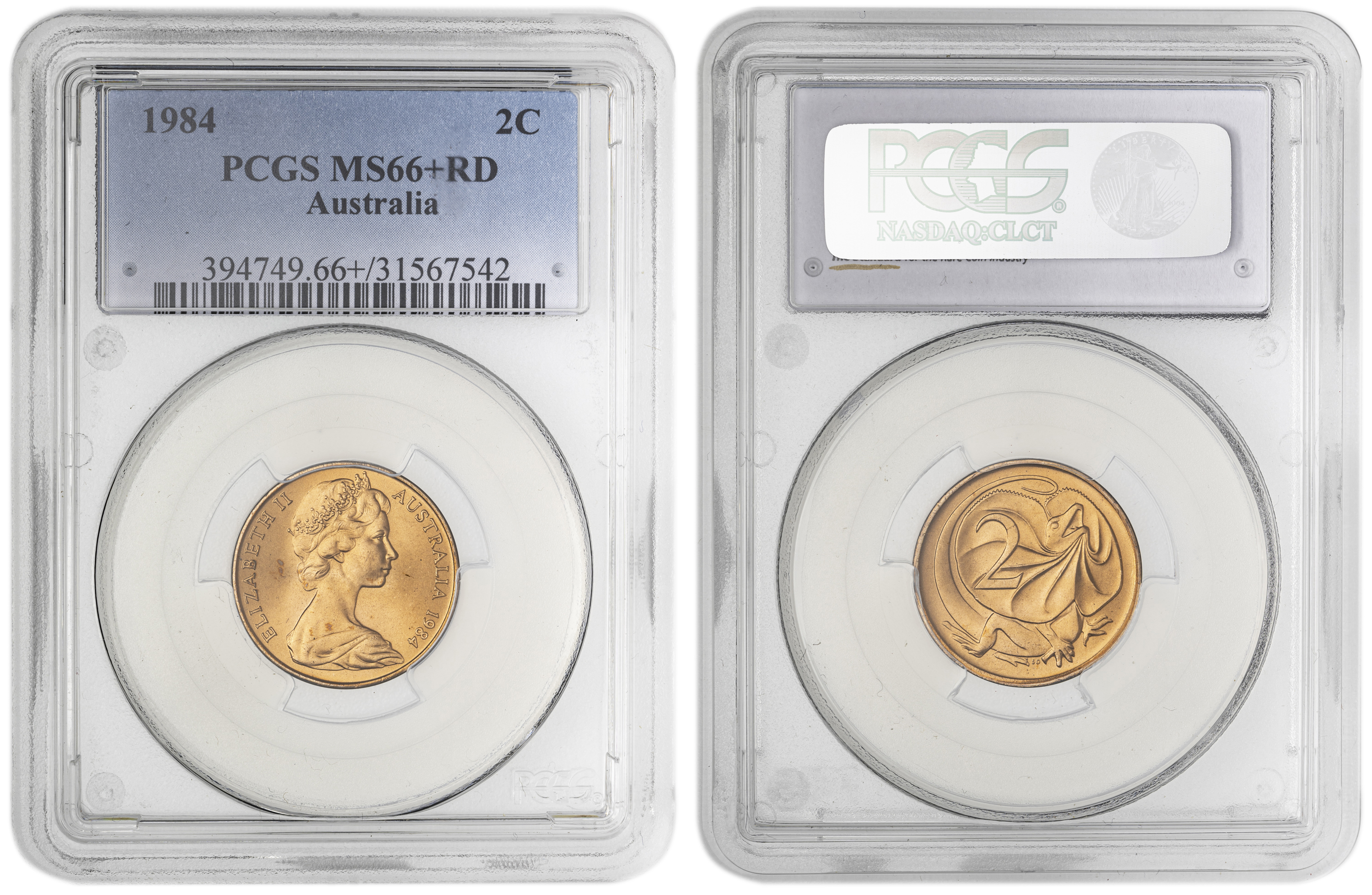 Two Cent, 1984, PCGS MS66+RD