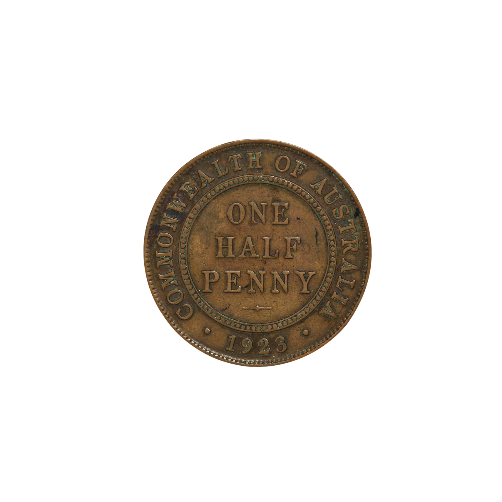 884. · George V, Half Penny, 1923, gFine