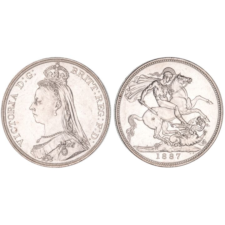 Great Britain, Victoria, Crown, 1887, CHU