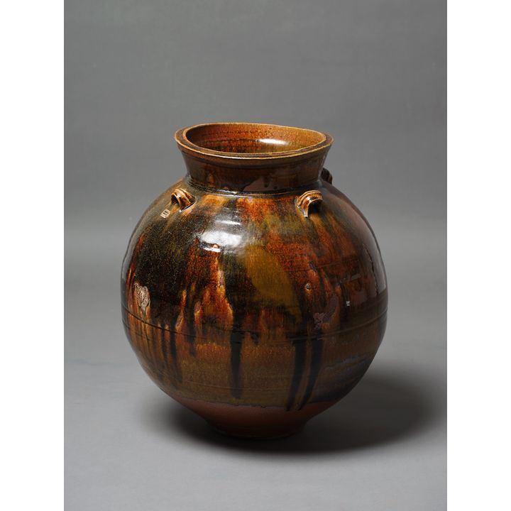 Chester Nealie - Impressive Anagama fired floor vase