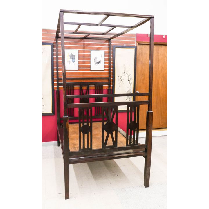 Fine Old Chinese Hardwood Canopy Bed