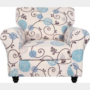 SEARCHI STRETCH SOFA COVER PRINTED COUCH COVERS, FLORAL PATTERN 2 PIECE ARMCHAIR SLIPCOVER WITH SEPARATE CHAIR CUSHION COVER, WASH