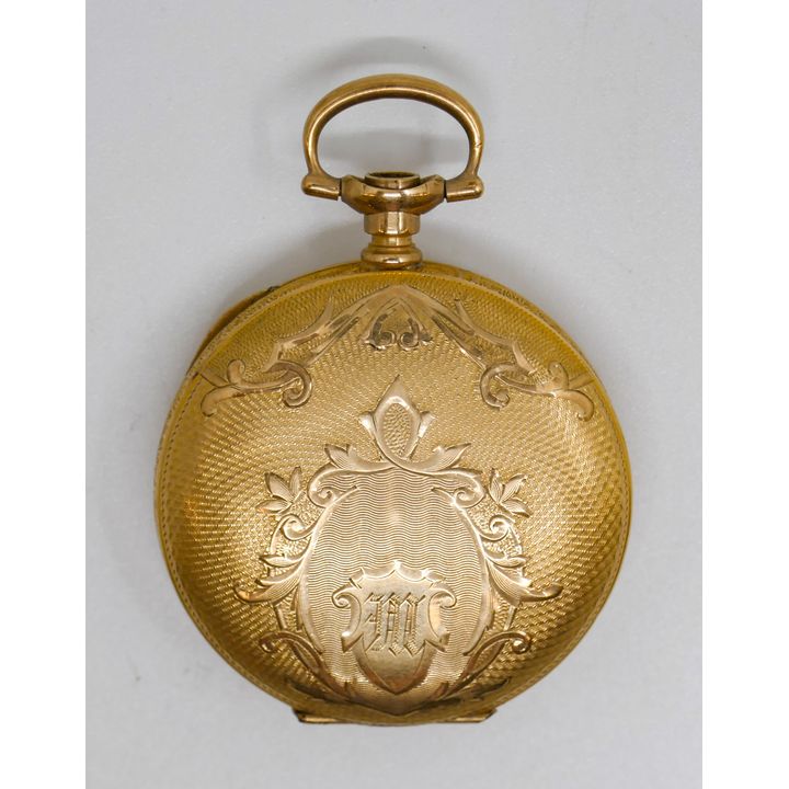 Antique Hampden 14k Cased Women's Pocket Watch 32mm - 28 Grams TW