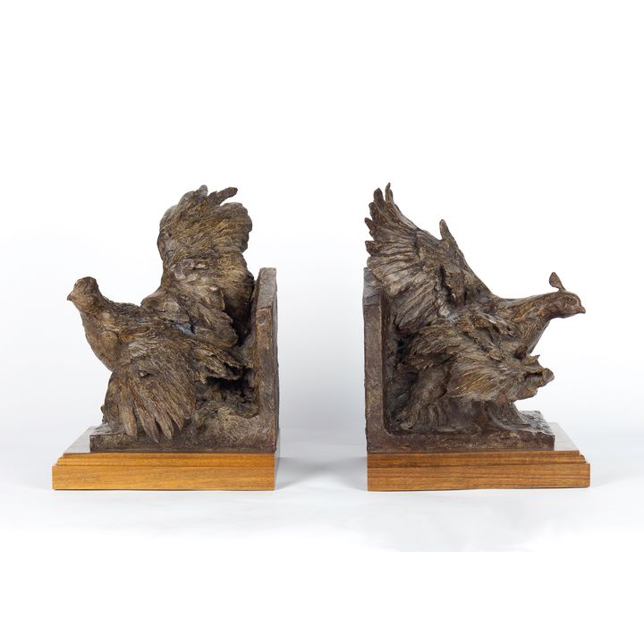 Sandy Scott (1943- ), Quail Bookends, 1994