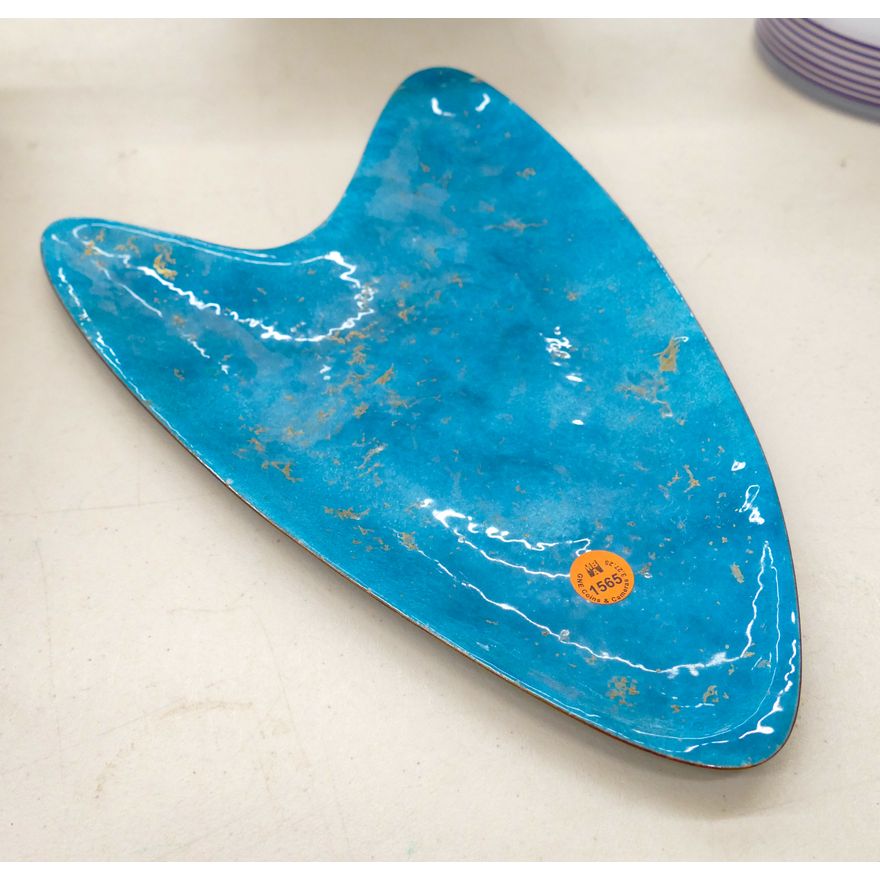 Bovano Mid Century Enameled Tray 14''