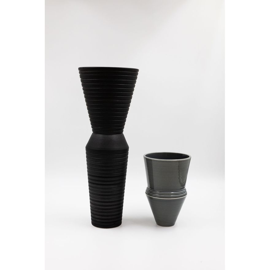 John Parker - Two conical vases