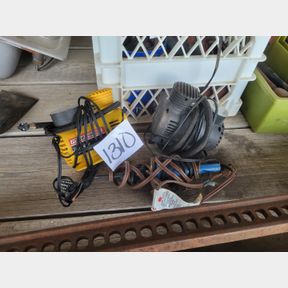 Pair of 12V small compressors and soldering iron