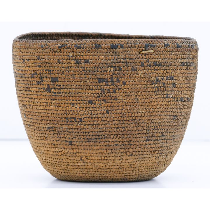 Antique Cowlitz Indian Hard Basket
