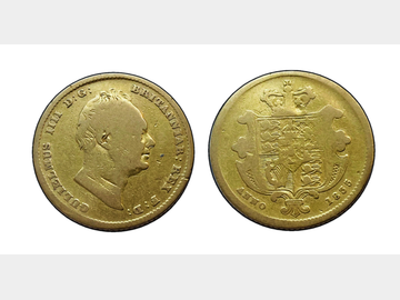 1835 KING WILLIAM IV GOLD HALF SOVEREIGN
